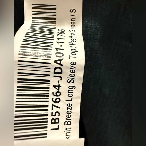 Quince Knit Breeze Heather Green Long Sleeve Top - Picture 5 of 6